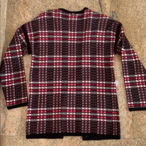 Red and black plaid St John Coat - Picture 3 of 5